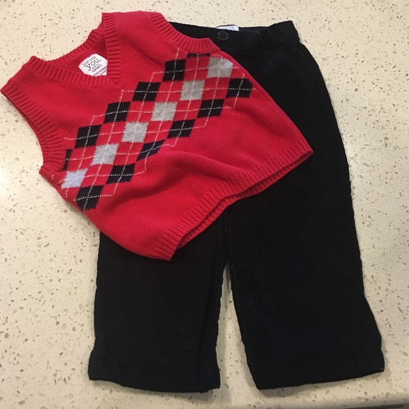 Fancy vest and pants outfit