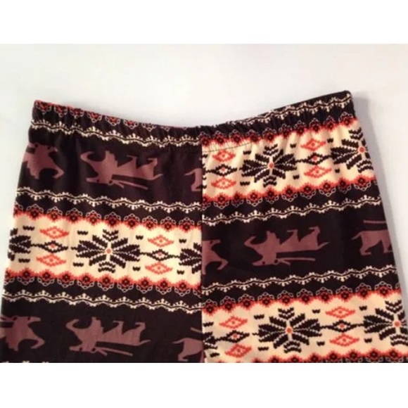 Tribal Print Soft Stretchy Winter Leggings - Picture 3 of 3