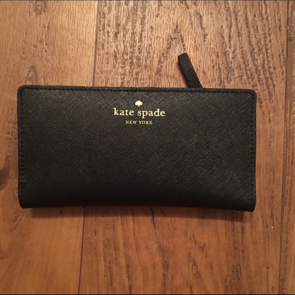 NWOT Kate Spade Black Leather Wallet