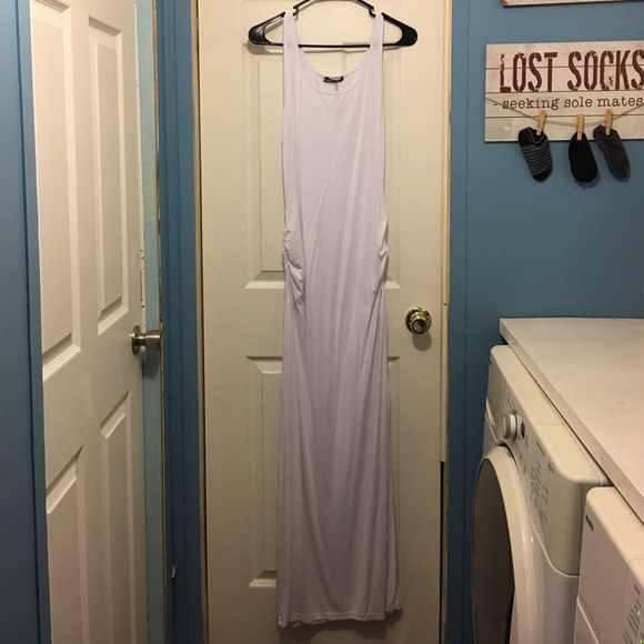 White maxi dress
