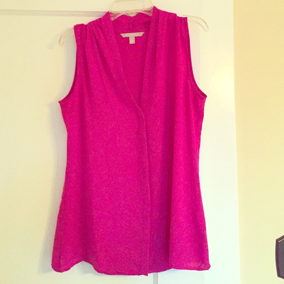 NWOT Banana Republic Magenta Blouse