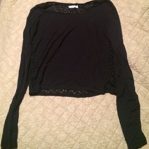 Long sleeved laced back blouse