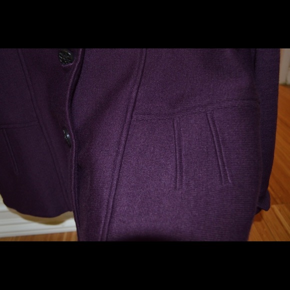 NWOT Coldwater Creek purple knit jacket - Picture 2 of 4