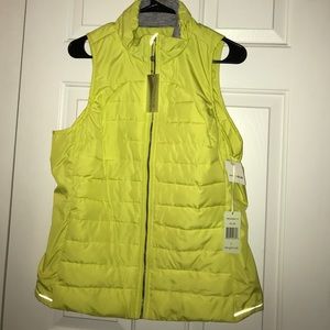 NWT Yellow/Green Puffer Vest, Large