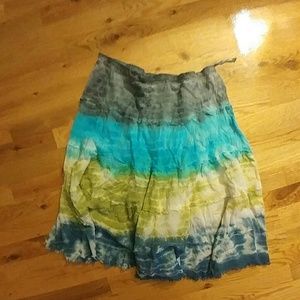 Tie die hippy skirt