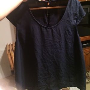 Sheer blue blouse