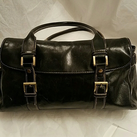 Giani Bernini Black Leather Satchel Bag
