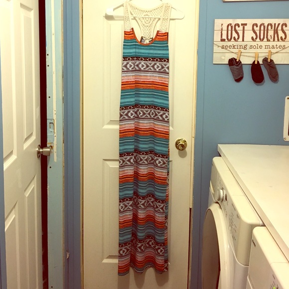 Tribal maxi dress