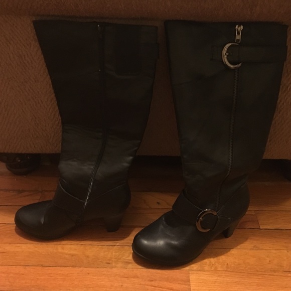 Lane Bryant Size 11W Tall Black Boots