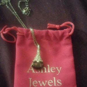 Crystal waterdrop pendant