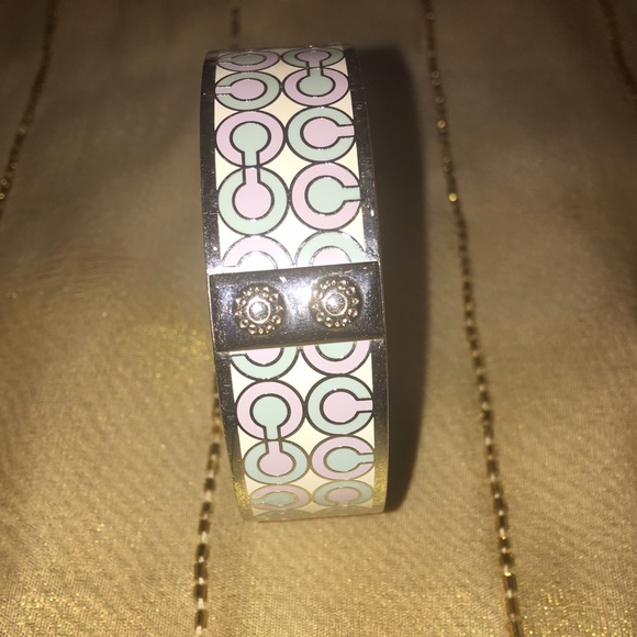 Coach enamel bangle bracelet authentic - Picture 1 of 4