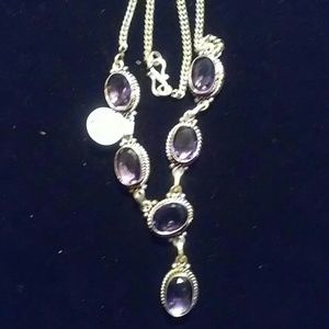 New Natural amethyst quartz necklace
