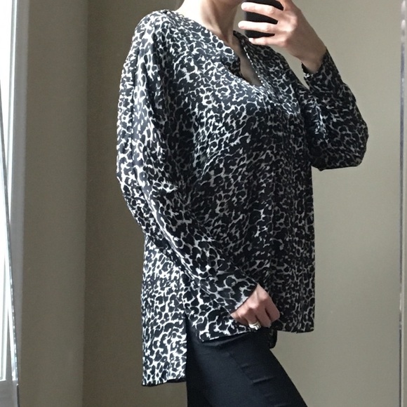 PRIVE Leopard  Long Sleeve Blouse - Picture 4 of 8
