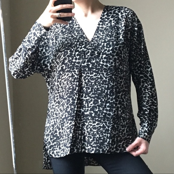 PRIVE Leopard  Long Sleeve Blouse - Picture 5 of 8