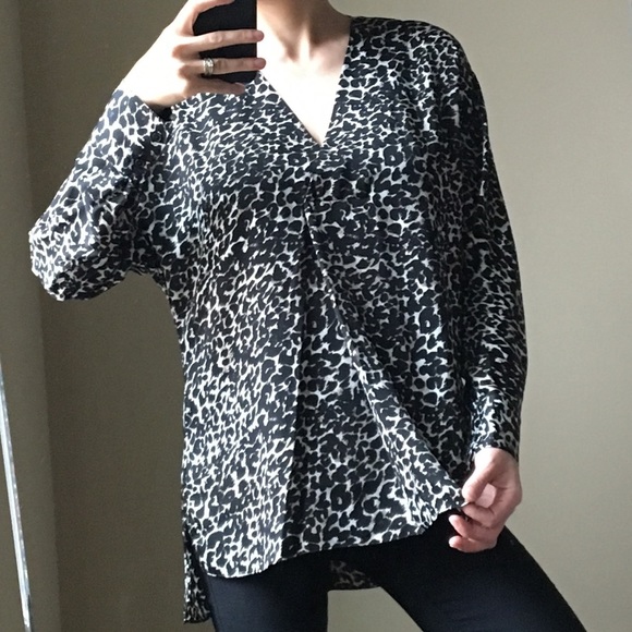 PRIVE Leopard  Long Sleeve Blouse - Picture 2 of 8