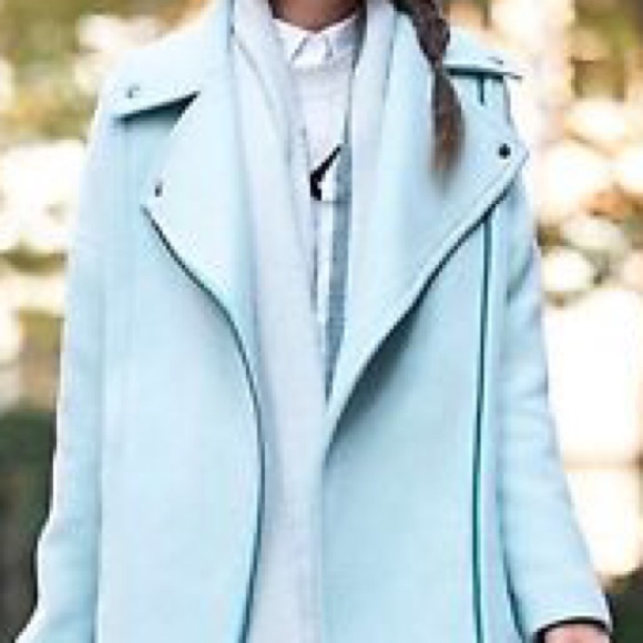 Banana Republic mint moto jacket