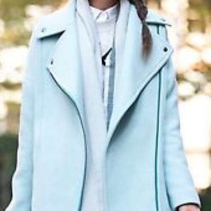 Banana Republic mint moto jacket