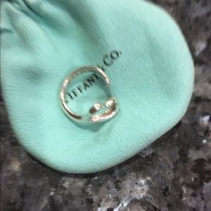 Authentic Tiffany & co open heart ring