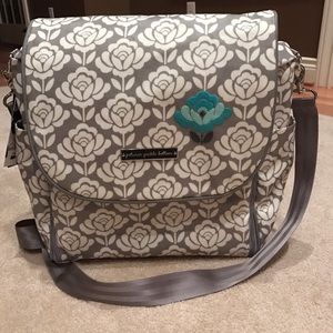 Diaper bag messenger and backpack
