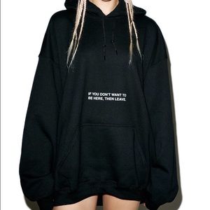 Danielle Guizio M/L black hoodie