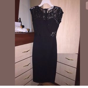 Black lace dress
