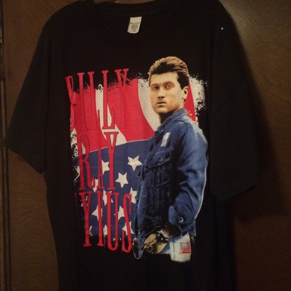 Black Billy Ray Cyrus print t shirt