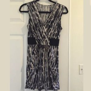Black white and gray dress: size small