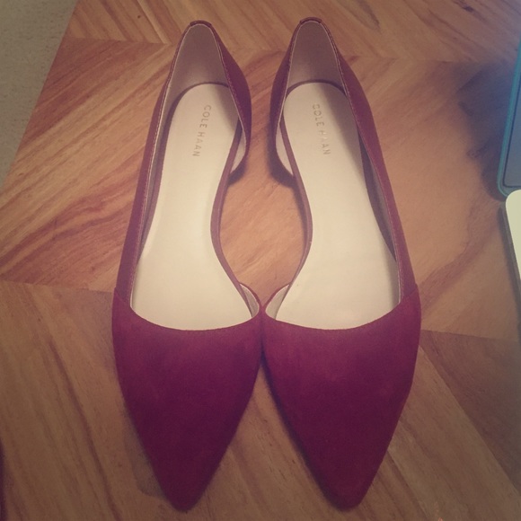 Cole Haan Women's Pointed Toe Half D'Orsay Flats