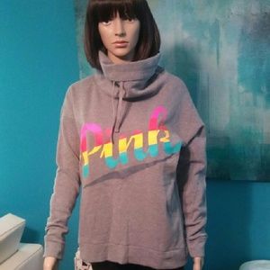 Pink sweatshirt/ turtleneck