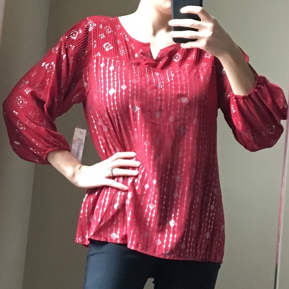 Nurture 3/4 Sleeve Blouse - Picture 3 of 7