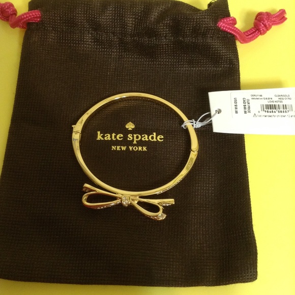 Kate Spade Pave Large Bow Bangle - Picture 2 of 4