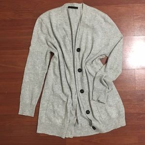 Jenni kayne cardigan sweater gray
