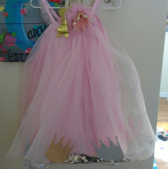Birthday dress with headbands