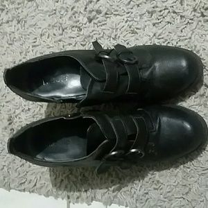 Black Bootie - Zipper and Buckle Shortie