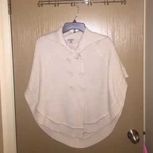Creme sweater poncho size S