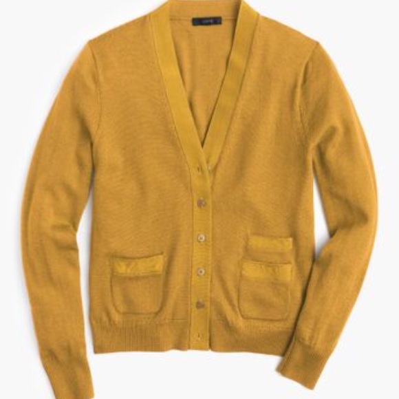 Harlow Cardigan In Bronze Mustard 
