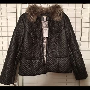 CHICO'S Structured Faux Jacket Size 1!!!! (MEDIUM)