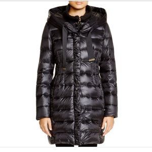 Olivia knit collar Tahari puffer