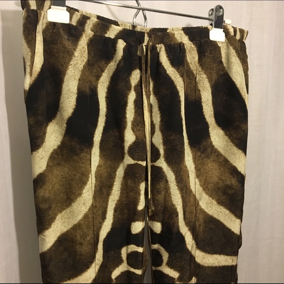Haute Hippie. Silk Giraffe Print Pant.