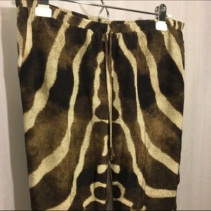 Haute Hippie. Silk Giraffe Print Pant.