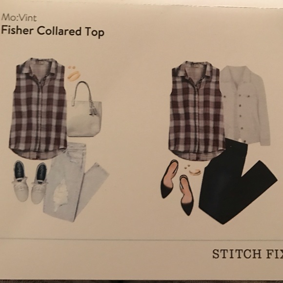Mo:Vint - Fisher Collared Top / Stitch Fix - Picture 4 of 4