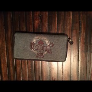 Juicy Couture Blue & Brown Wallet