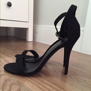 Black Velvet Heels