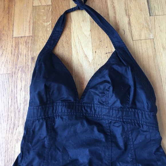 French connection low cut black dress