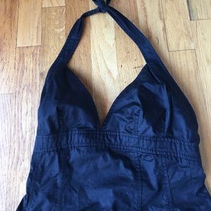 French connection low cut black dress