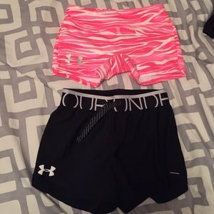 2 pair UA shorts