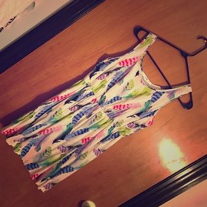 Feather Pattern Dress