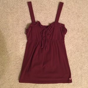Maroon Hollister Tank Top