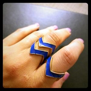 Funky Trio of Chevron Rings