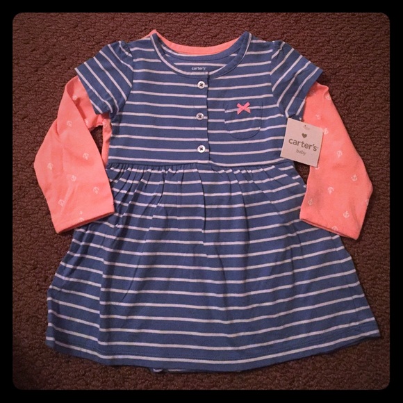 Carters Nautical Romper and Cardigan